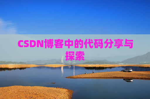 CSDN博客中的代码分享与探索